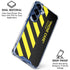 Black and Yellow Stripes Galaxy S25 Clear Case