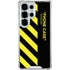 Black and Yellow Stripes Galaxy S25 Ultra Clear Case