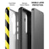 Black and Yellow Stripes Galaxy S26 Impact Case