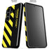 Black and Yellow Stripes Galaxy S26 Plus Impact Case