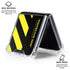 Black and Yellow Stripes Galaxy Z Flip6 Clear Case