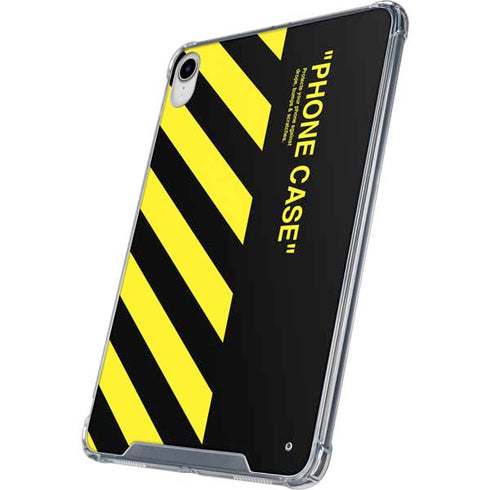 Black and Yellow Stripes iPad 11th Gen (2025) Clear Case