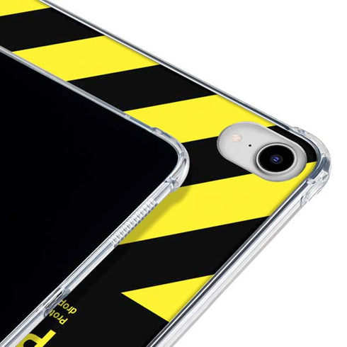 Black and Yellow Stripes iPad 11th Gen (2025) Clear Case