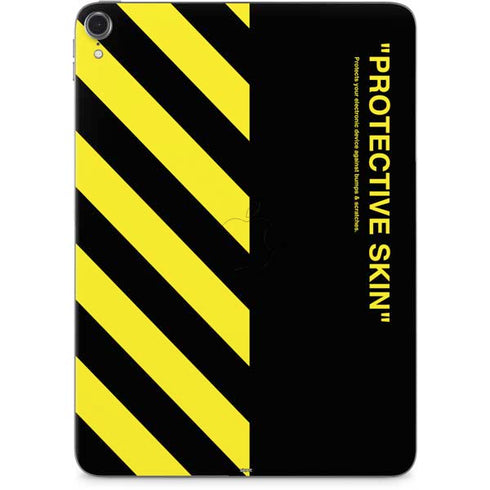 Black and Yellow Stripes Apple iPad Pro Skin