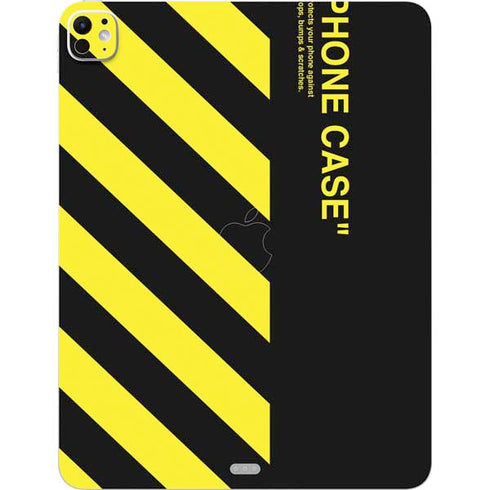 Black and Yellow Stripes iPad Pro 13in M4 (2024) Skin