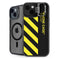 Black and Yellow Stripes iPhone 13 Kickstand Case