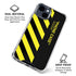 Black and Yellow Stripes iPhone 15 Clear Case