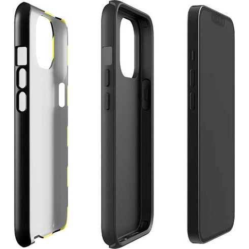 Black and Yellow Stripes iPhone 15 Impact Case