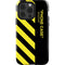 Black and Yellow Stripes iPhone 15 Pro Impact Case