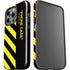 Black and Yellow Stripes iPhone 15 Pro Impact Case