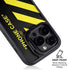 Black and Yellow Stripes iPhone 15 Pro Kickstand Case