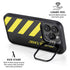 Black and Yellow Stripes iPhone 15 Pro Max Kickstand Case
