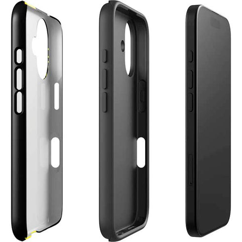 Black and Yellow Stripes iPhone 16 Impact Case