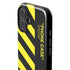 Black and Yellow Stripes iPhone 16 Plus Impact Case
