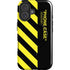 Black and Yellow Stripes iPhone 16 Plus Magsafe Impact Case