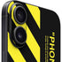 Black and Yellow Stripes iPhone 16 Plus Skin