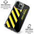 Black and Yellow Stripes iPhone 16 Pro Clear Case