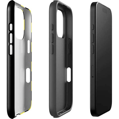 Black and Yellow Stripes iPhone 16 Pro Impact Case