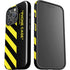 Black and Yellow Stripes iPhone 16 Pro Impact Case