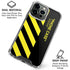 Black and Yellow Stripes iPhone 16 Pro Max Clear Case