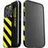 Black and Yellow Stripes iPhone 16 Pro Max Impact Case