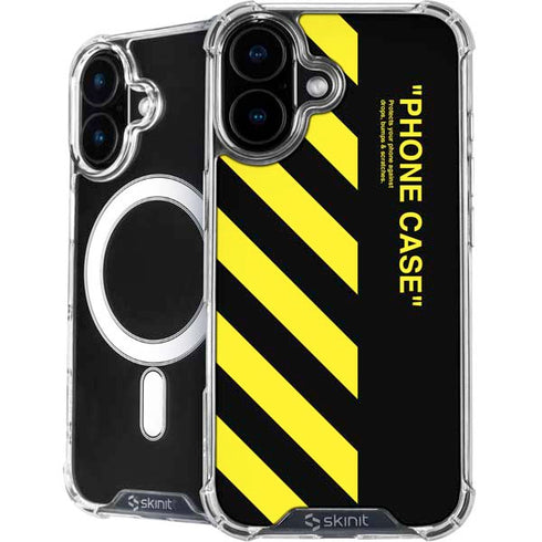 Black and Yellow Stripes iPhone 17 MagSafe Case