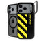 Black and Yellow Stripes iPhone 18 Pro Kickstand Case