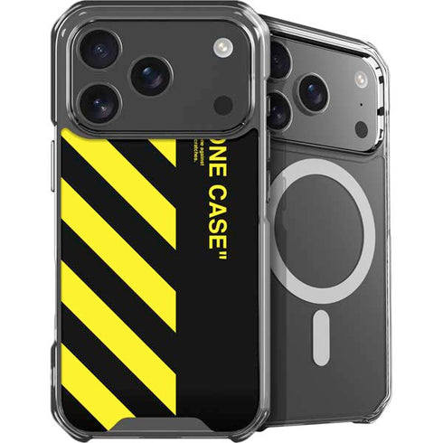 Black and Yellow Stripes iPhone 18 Pro Max MagSafe Case