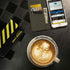 Black and Yellow Stripes iPhone 7 Folio Case