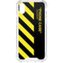 Black and Yellow Stripes iPhone XS Clear Case