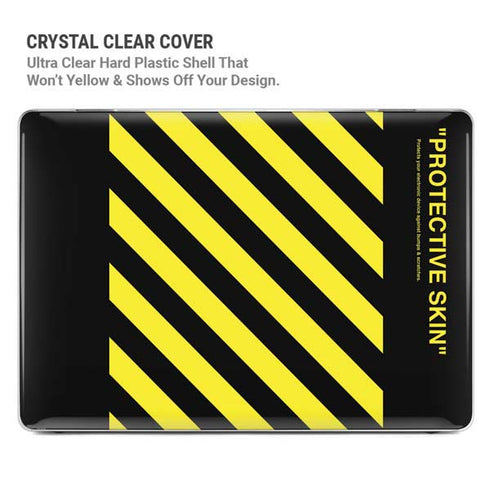 Black and Yellow Stripes MacBook Pro 14in (2021-24) Case plus Skin