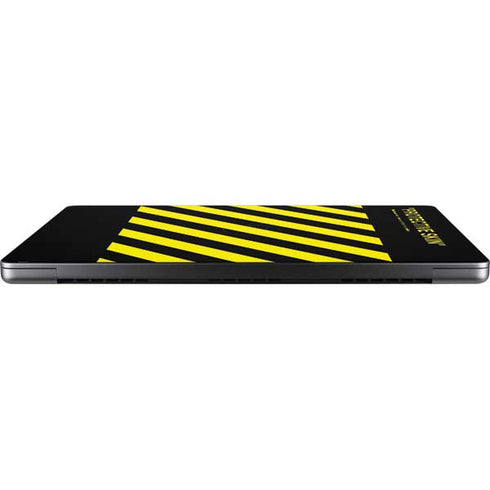 Black and Yellow Stripes Apple MacBook Pro 14-inch Skin