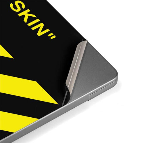 Black and Yellow Stripes Apple MacBook Pro 14-inch Skin