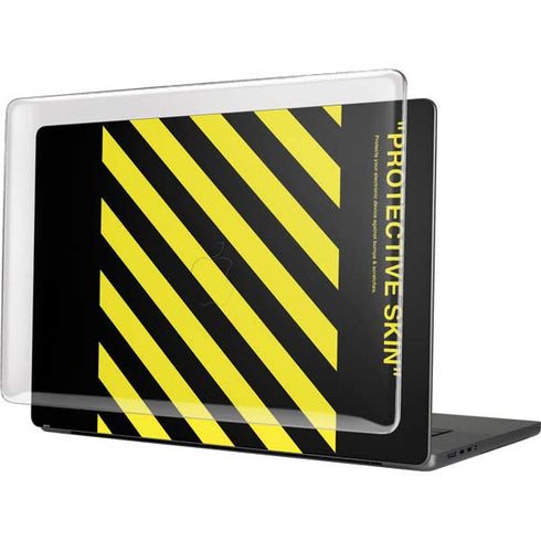 Black and Yellow Stripes MacBook Cases