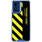 Black and Yellow Stripes Moto G 5G (2024) Clear Case