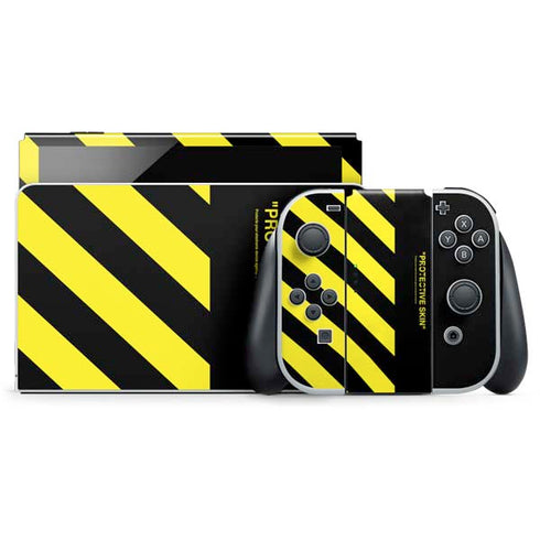Black and Yellow Stripes Nintendo Skins