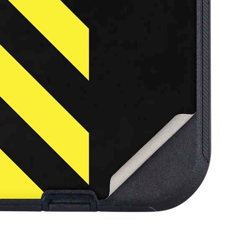 Black and Yellow Stripes Otterbox Defender iPhone Skin