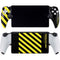 Black and Yellow Stripes PlayStation Portal Remote Player Skin