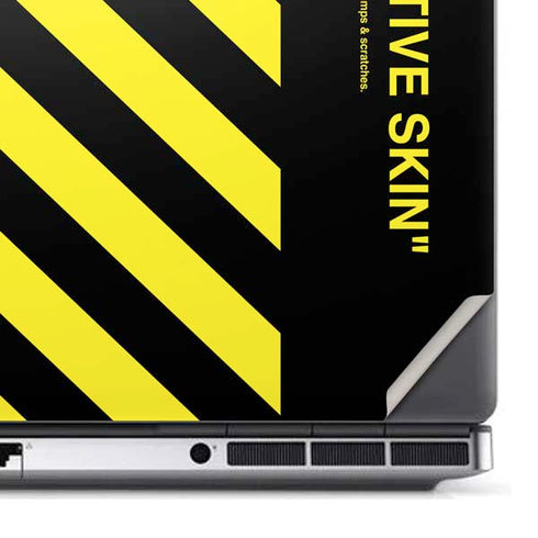 Black and Yellow Stripes Dell Precision Skin