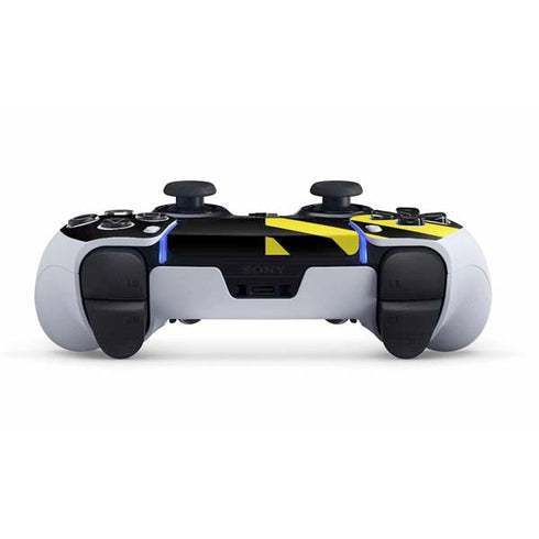 Black and Yellow Stripes PS5 DualSense Edge Pro Controller Skin