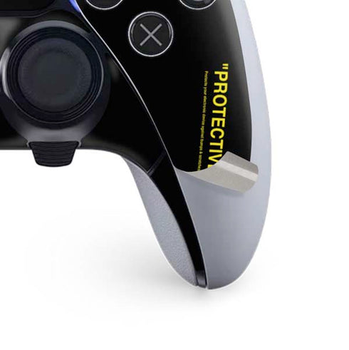 Black and Yellow Stripes PS5 DualSense Edge Pro Controller Skin