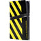 Black and Yellow Stripes PS5 Pro Console Skin