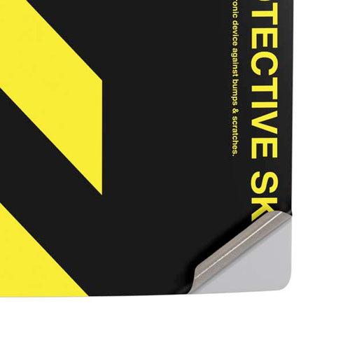 Black and Yellow Stripes PS5 Pro Disk Console Skin