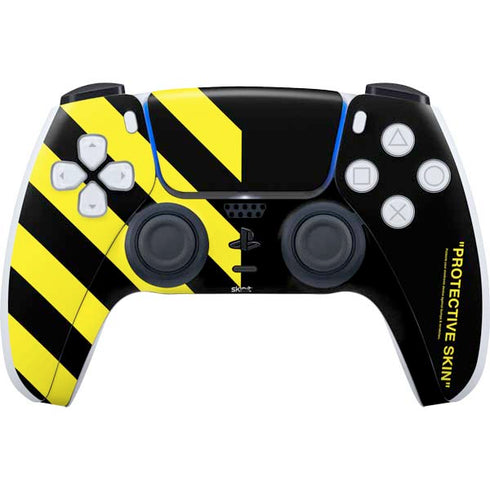 Black and Yellow Stripes PlayStation PS5 Skins