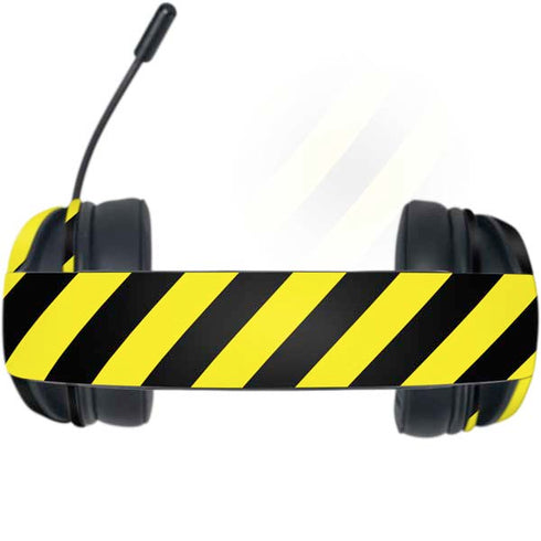 Black and Yellow Stripes Razer Kraken X Skin