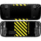 Black and Yellow Stripes Steam Deck Handheld Gaming Computer Skin