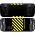 Black and Yellow Stripes Steam Deck Handheld Gaming Computer Skin