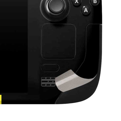 Black and Yellow Stripes Steam Deck Handheld Gaming Computer Skin