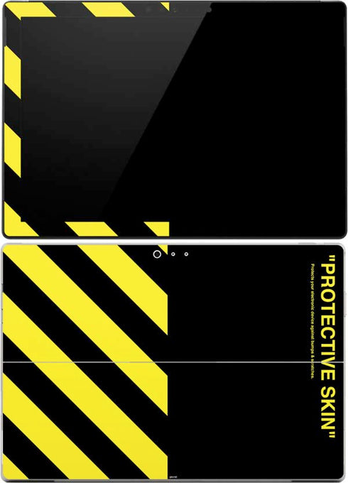 Black and Yellow Stripes Surface Pro (2017) Skin