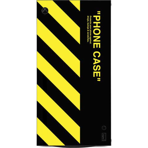 Black and Yellow Stripes XBox Series X Digital Edition Console Skin